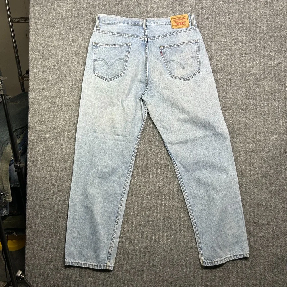 Levi's 550 Straight Jeans Men's Blue Denim Relaxed Fit Classic‎ Zip Fly - 34X32